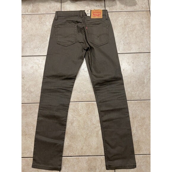 Levis Jeans Mens 30x32 511 Slim Dark Brown Pants Casual Skater Work NEW Stretch - Picture 3 of 9